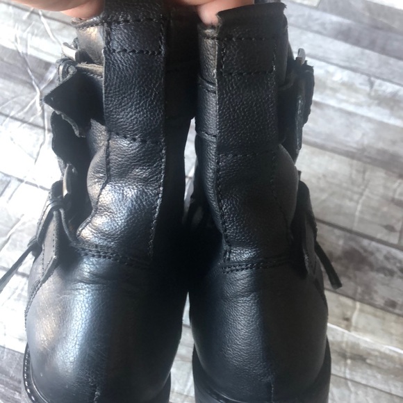 Zara  Black Moto Low Boots - Picture 12 of 16